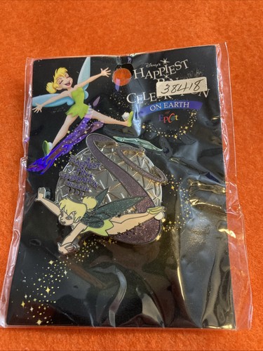 38418 WDW Happiest Pin Celebration On Earth Tinker Bell over Spaceship Earth