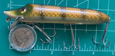 Купить heddon dowagiac expert red head fishing lure rare