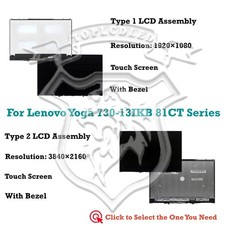 Lenovo Yoga 730-13IKB 81CT000AFR LCD Touch Screen Panel Assembly Display FHD