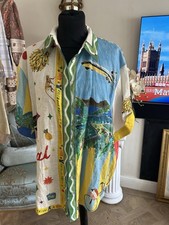 Ladies ALEMAIS Short Sleeve Shirt Multi Pattern And Colours Size 14