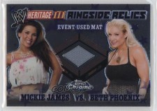 2008 Topps WWE Heritage Chrome Ringside Relics Mickie James Beth Phoenix 01pp