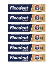 Fixodent Plus Adhesive Cream No Flavour Pack of 6 x 40g Deal
