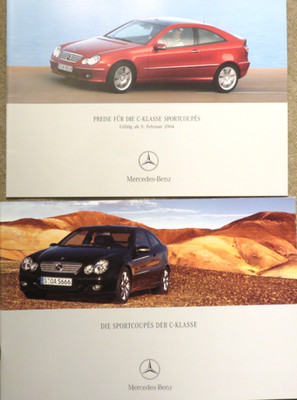 Mercedes C-Class Sport Coupe CL203 brochure brochure from 3/2004 + price list (WF