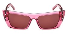 MCM MW0021 75S Rectangle Pink Cateye Plastic Sunglasses 52-17-140