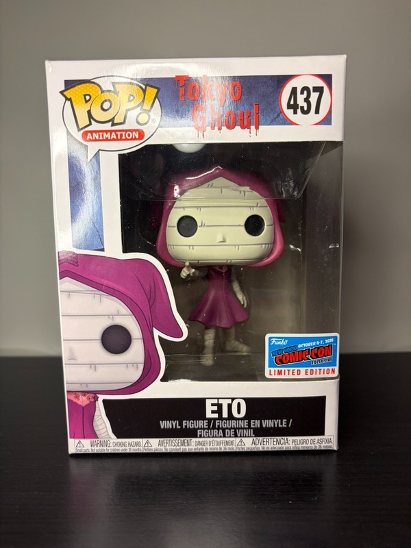 Funko Pop Eto 437 Tokyo Ghoul 2018 Official New York Comic Con Sticker NYCC LE