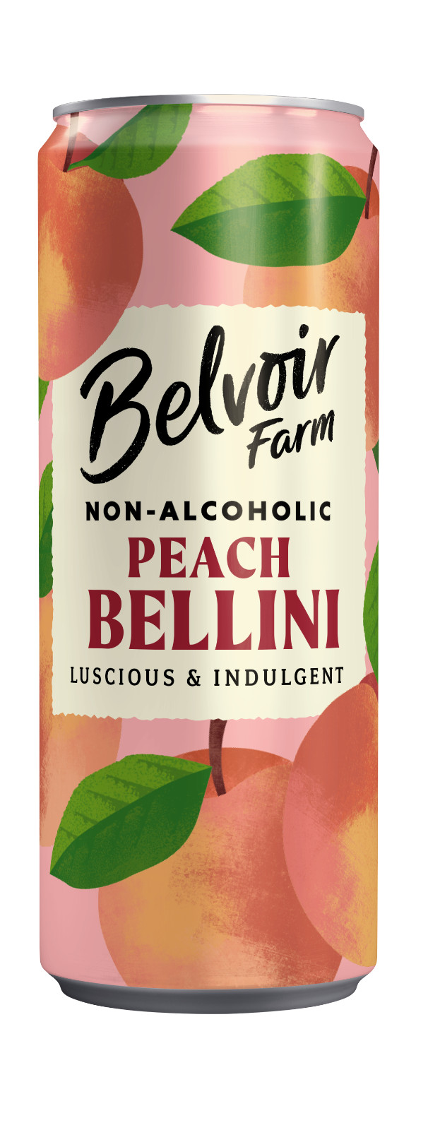Belvoir Non Alcoholic Peach Bellini Can 250ml - Pack of 3