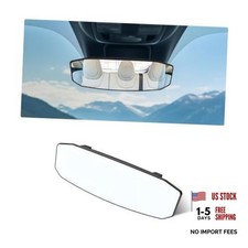 11" HD Panoramic Mirror Clip-On Car Rear View Mirror - Wide Angle