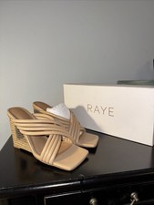 Raye Millie Jute Wedge Framed Women’s Sandals Size 8