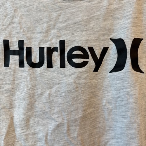 T-shirt manica lunga Hurley ragazzo taglia L 12/13 grigio nero surfista California Coast - Foto 2 di 4