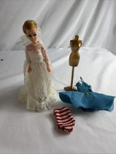 Vintage Topper Dawn Doll in Wedding Bell Dream Dress Plus Stand And Clothes