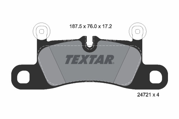 Bremsscheiben-BremsbeläGe-Kit Textar 2472101 FüR OE 7P0698451 - 7P0698451-image