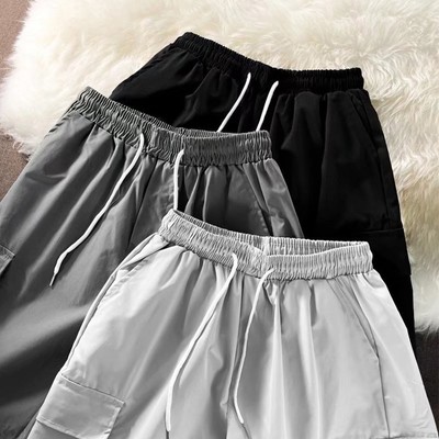 Herren einfache einfarbige Basketball Shorts dünnes Design für Sommersport