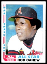 Rod Carew 1982 Topps #547 California Angels FREE SHIPPING AutographDen