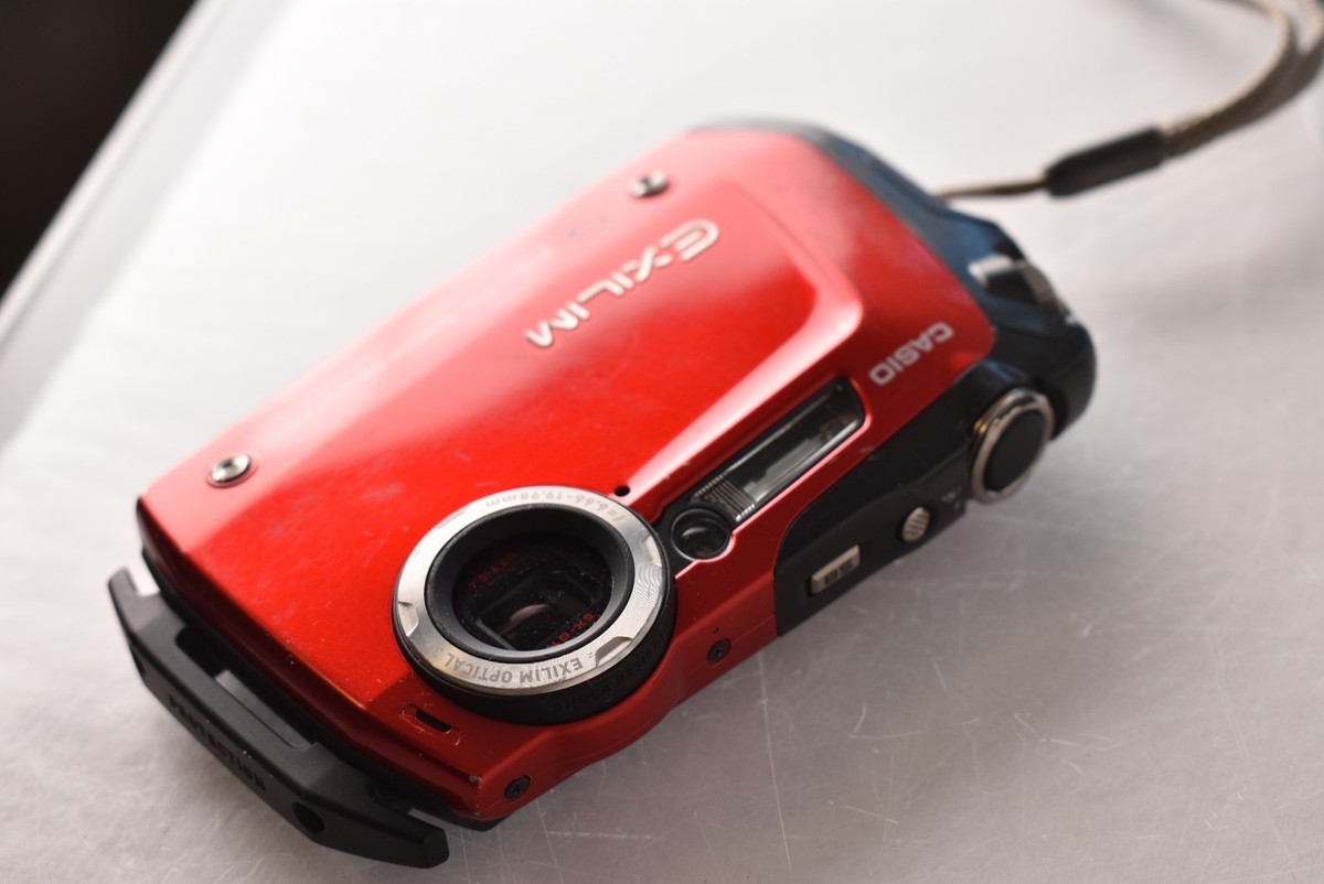 Casio EXILIM EX-G1 12.1MP Shock Resistant Digital Camera - Red