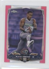 2014 Topps Chrome Mini BCA Pink Refractor 18/25 Marcus Roberson #190 a8x