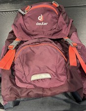 Deuter Junior Camping Hiking Backpack Maroon Very Good Condition