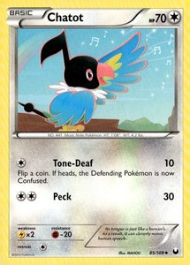 Chatot Uncommon Dark Explorers 85/108 Pokémon TCG