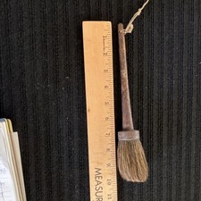 Primitive Small Wood horse hair Bristles Brown/ hair dapple or glue brush