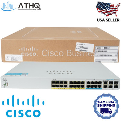 Cisco CBS350-24NGP-4X 24-Port Multi-Gig PoE++ 375W L3 Managed Switch 10G SFP+
