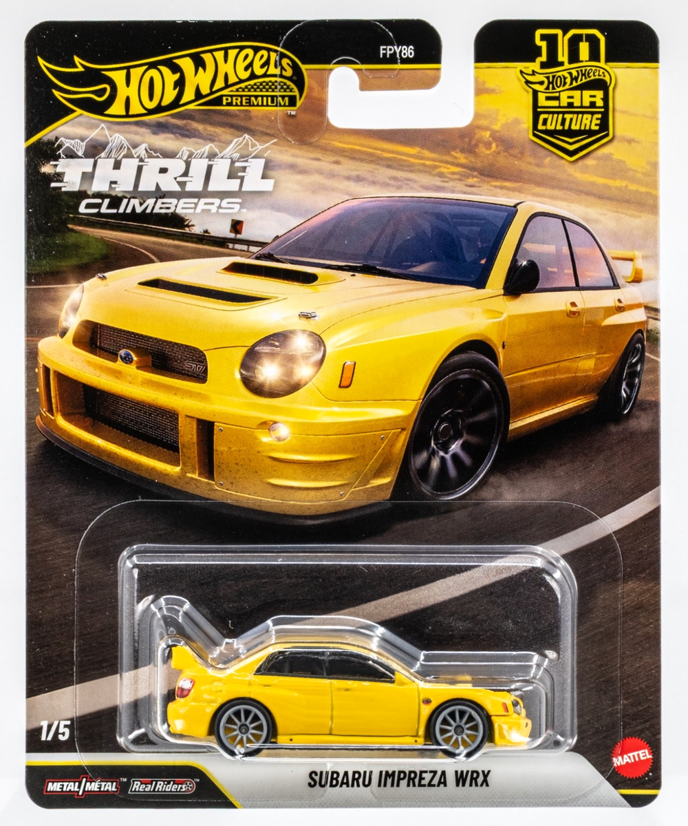 2026 Hot Wheels Car Culture Thrill Climbers Subaru Impreza WRX