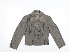 Goldfarbene Damenjacke Tahari Größe 4 UK