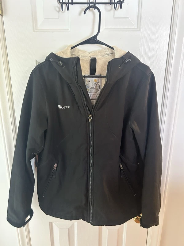 burton snowboard full zip hooded jacket