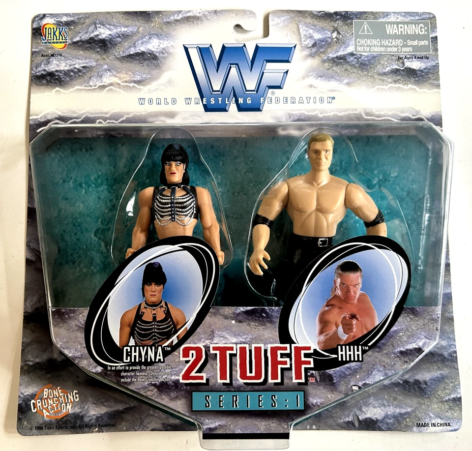 WWF TAG TEAMS 四套 - CHYNA/HHH、GOLDUST/MARLENA、Godwins、BLACKJACKS 全新带盒 — 第 2/4 张图片