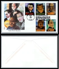 US FDC # 3168-3172 32c Movie Monsters Edken   1997, 9p8553