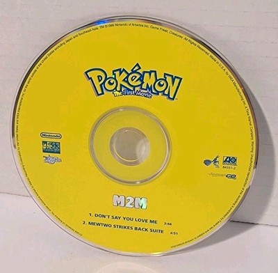 Pokemon, M2M, Don't Say You Love Me, CD First Movie, Music Single 1999 Disk Only