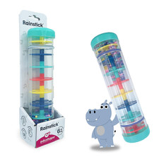 Rainstick 8 Inch - Rainmaker Toy for Babies, Sensory Tubes Musical Instrument -