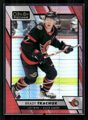 Brady Tkachuk 2023-24 O-Pee-Chee Platinum #23 Red Prism #/199