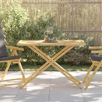 Gartentisch Klapptisch Balkontisch Beistelltisch GartenmöBel Rund Bambus Vidaxl