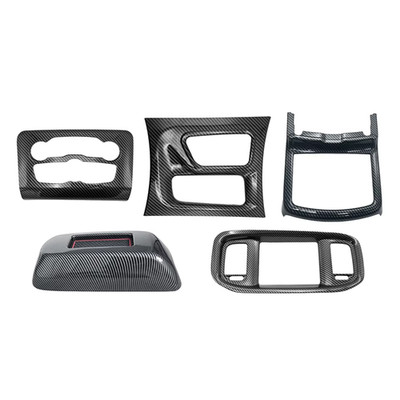 Carbon Fiber Black Interior Accessories for Dodge Charger 2015-2021 Center Conso