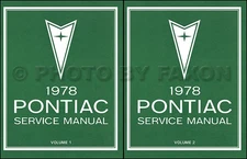 1978 Pontiac Shop Manual All Models base Service Repair book for 1979 1980 also