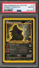 Pokemon Shining Tyranitar Neo Destiny 1st Edition Holo Secret Rare #113 PSA 10 on eBay