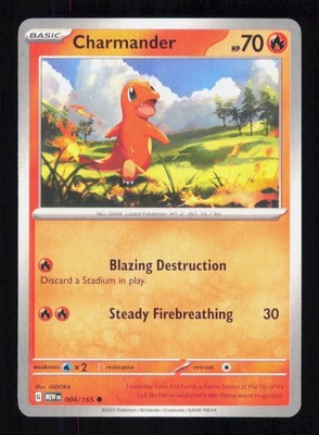 Charmander 004/165 151 Pokemon Near Mint