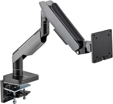 Eyes 19 Single Monitor Arm Mount Gray Adjustable VESA Desk - NEW