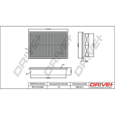 LUFTFILTER DR!VE+ FÜR MAZDA 50E13Z40AA NEU