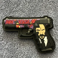 GLOCK/ BABA YAGA/ JOHN WICK 2x3 PVC Morale Patch Hook Backing Brand New