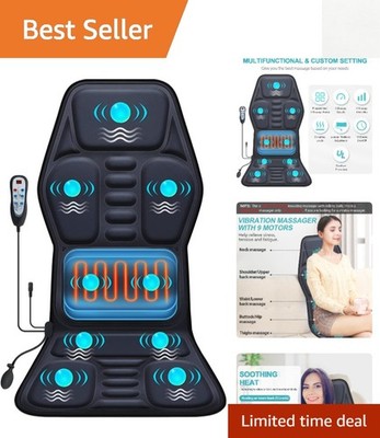 Vibration Massage Cushion with Remote Control - Perfect for Stress Relief