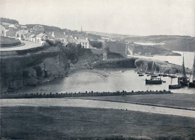 Dunmore The Town Harbour 1895 From Round Coast George Newnes Limit- Old Photo