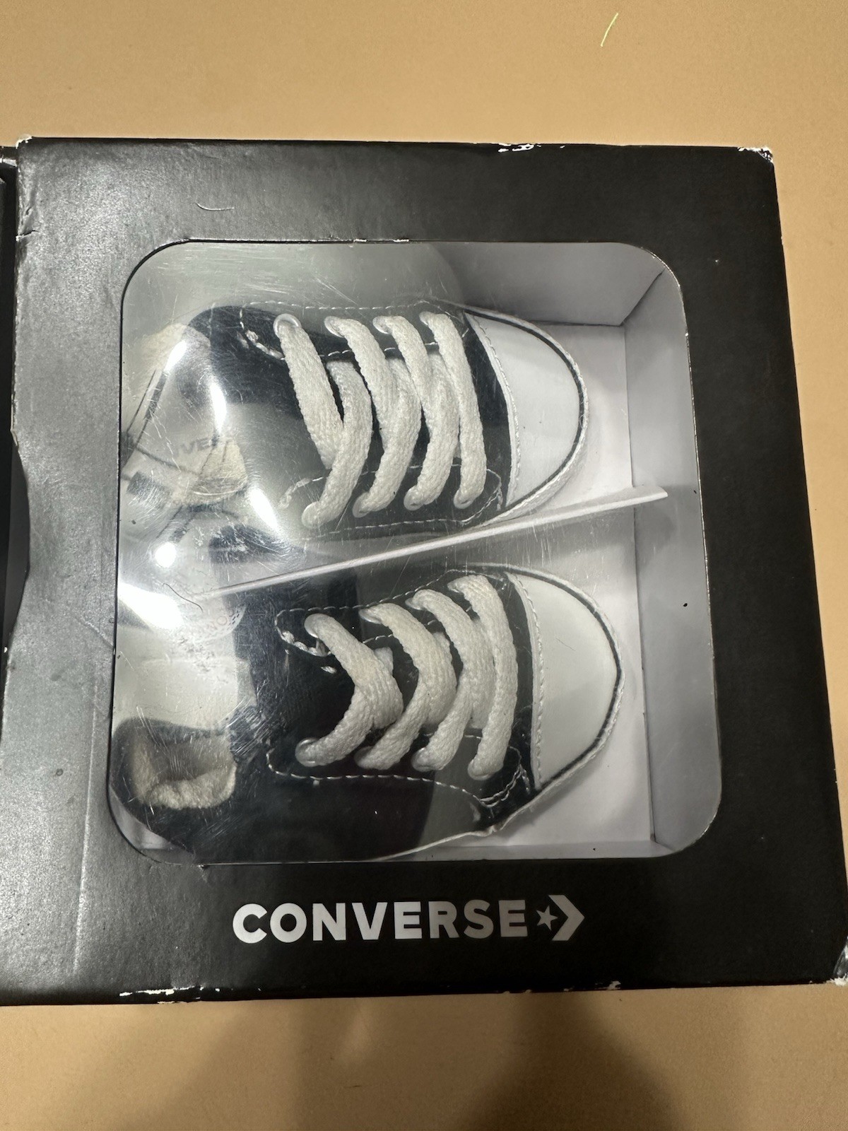 PONY Scarpe culla Converse scarpe neonato bambino nero bianco converse taglia 2