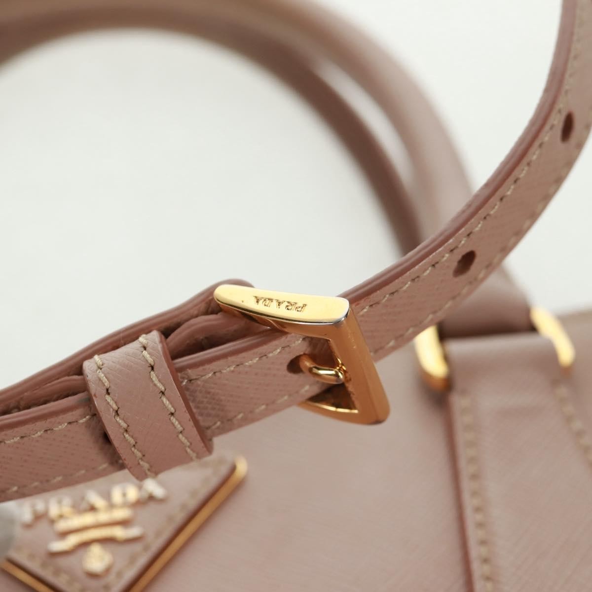 Prada Double Zip Lux Tote Saffiano Leather Pink Leather Tote Bag Bag Authentic thumbnail 13