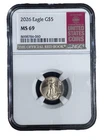 2026 Gold $5 Eagle Coin 1/10 NGC MS69
