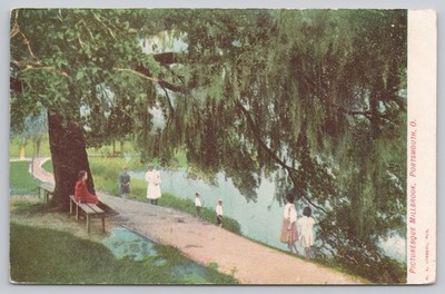 Portsmouth Ohio Picturesque Millbrook Divided Back Postcard