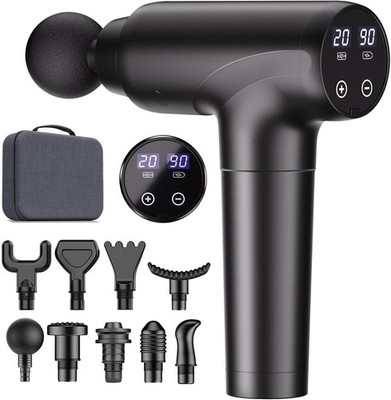 Cotsoco Massage Gun Deep Tissue 9 Heads 20 Speeds Silent Muscle Massager