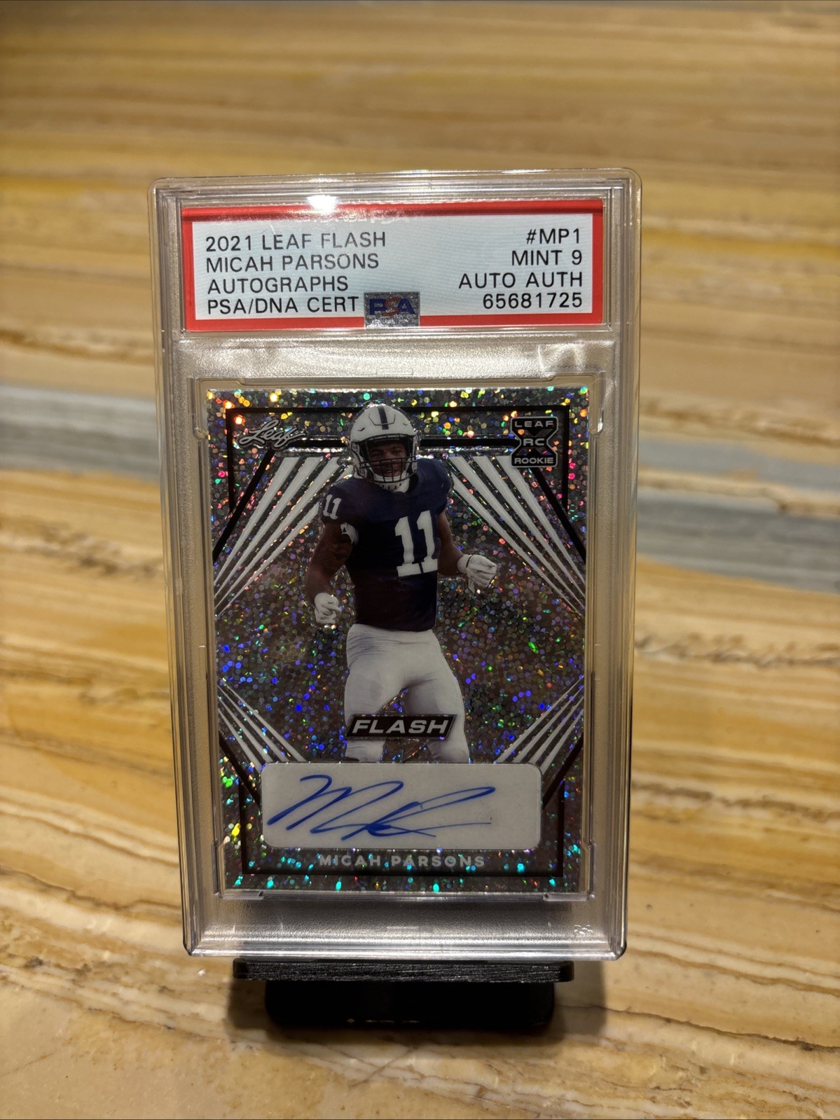 Micah Parsons Leaf Flash Autographs #MP1 Orange