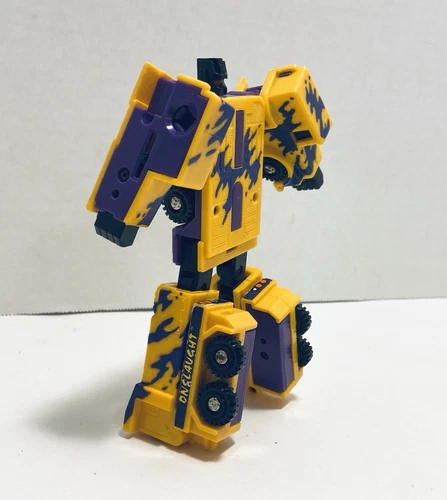 Hasbro Vtg Transformers 1986 G2 Toy Combiners Bruticus Onslaught Figure yellow