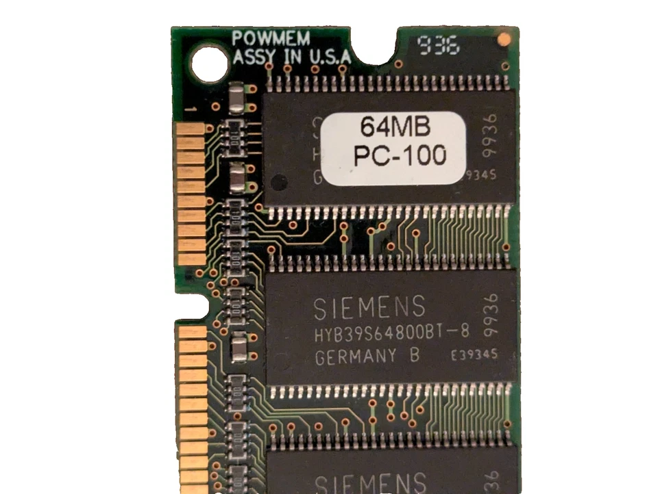 Lot of 2 Vintage 64MB PC100 SDRAM Desktop Memory – Samsung + Siemens - Image 2 of 3