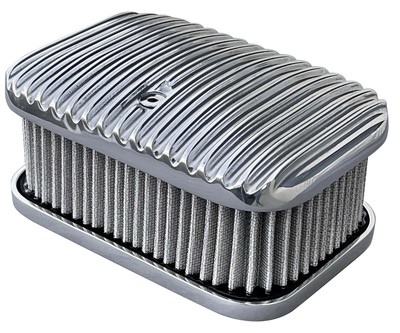 FITech Fuel Injection 42401 3x2 D-Shaped Tri-Power Air Filter Assembly Finned To